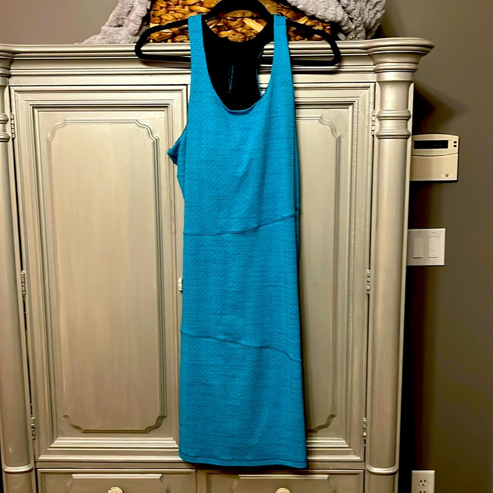 Outdoor research. Blue summer tank dress with built in tank bra. Size 12.